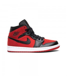 Кроссовки Air Jordan 1 Mid Gym Red Banned