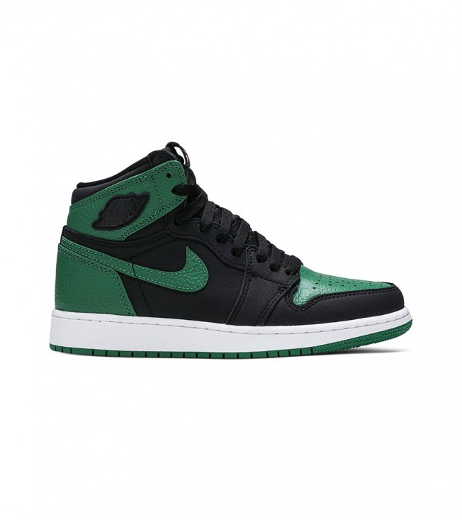 Кроссовки Air Jordan 1 Retro High Pine Green Black GS