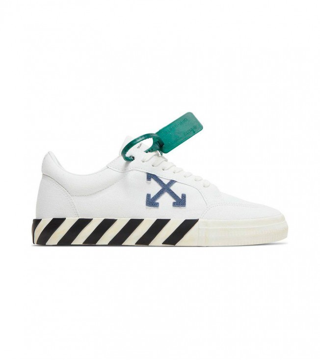 OFF-WHITE Vulc Low Cotton White White Blue Grey