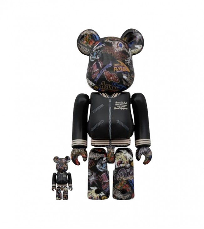 Bearbrick Avirex 50th Varsity 100% & 400% Set