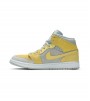Кроссовки Air Jordan 1 Mid Tan Yellow