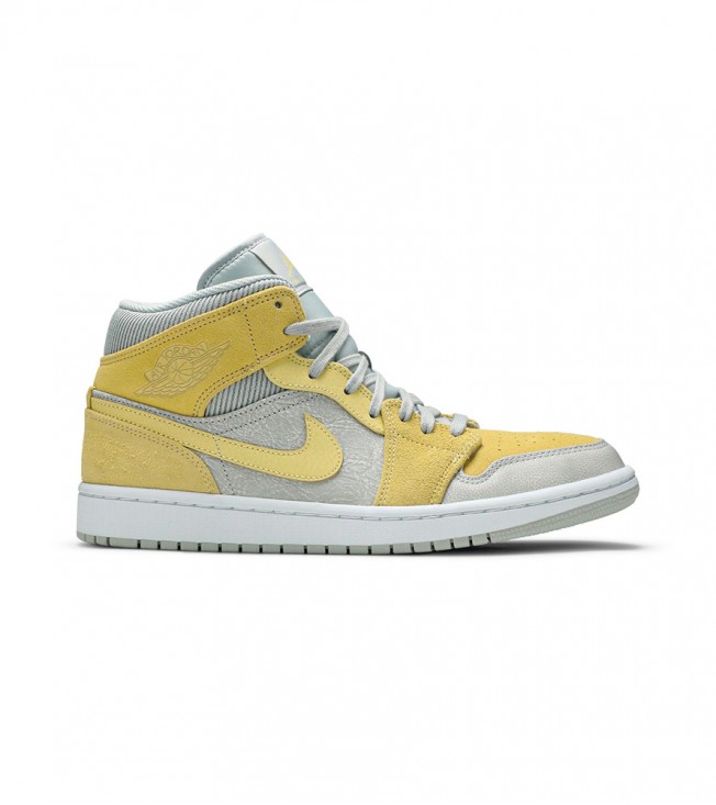 Кроссовки Air Jordan 1 Mid Tan Yellow