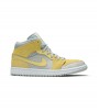 Кроссовки Air Jordan 1 Mid Tan Yellow
