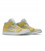 Кроссовки Air Jordan 1 Mid Tan Yellow