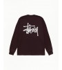 Лонгслив Stussy Basic Stüssy Ls Tee Chocolate