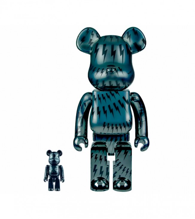 Bearbrick x Neil Barrett 100% & 400% Set Dark Blue
