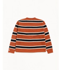 Свитер Stussy Striped Wool Sweater Umber - Фото №2