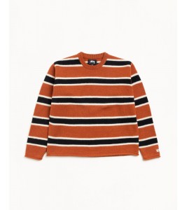 Свитер Stussy Striped Wool Sweater Umber