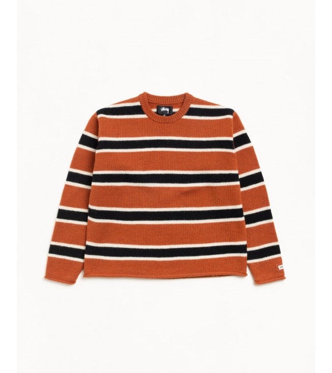 Свитер Stussy Striped Wool Sweater Umber