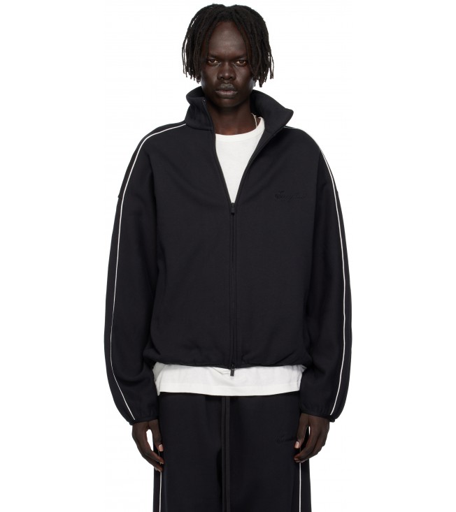 Куртка Fear Of God Essentials Black Modern Fit Fleece Track Jacket