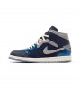 Jordan 1 Mid SE Craft Obsidian French Blue Ashen Slate White
