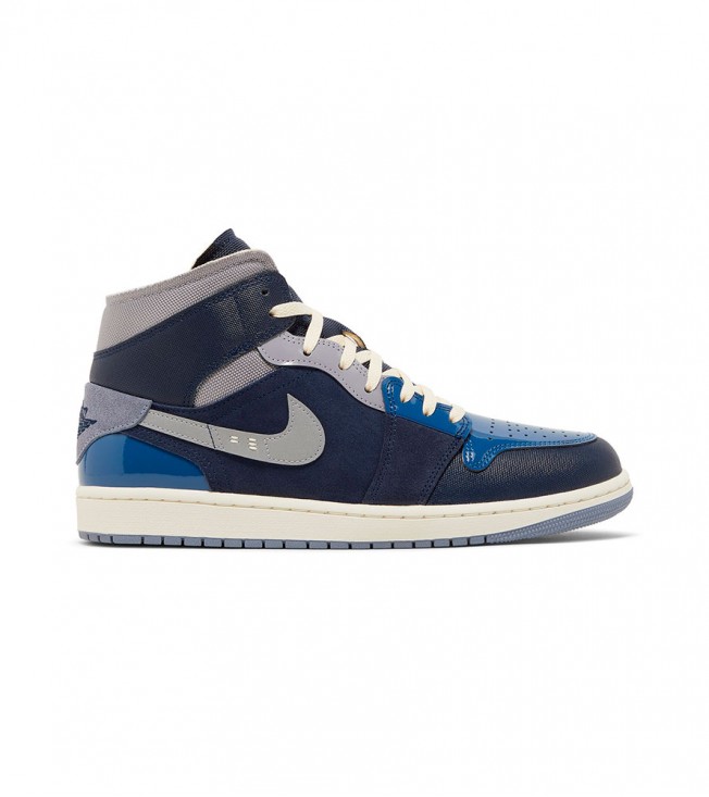 Jordan 1 Mid SE Craft Obsidian French Blue Ashen Slate White
