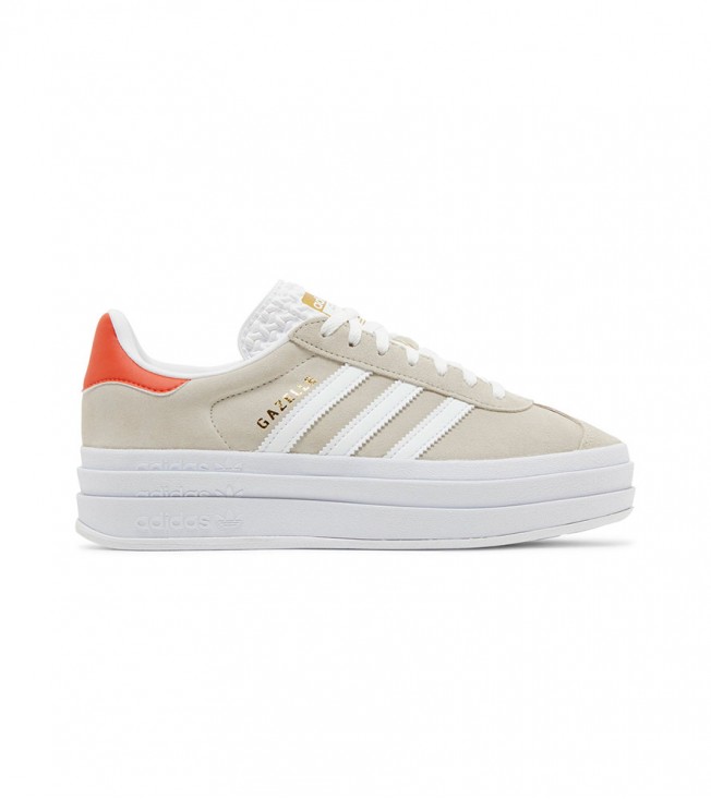adidas Gazelle Bold Wonder Beige Collegiate Orange WMNS
