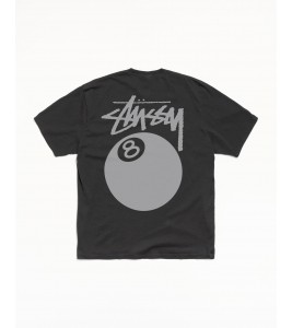 Футболка Stussy 8 Ball Tee Pigment Dyed Faded Black - Фото №2