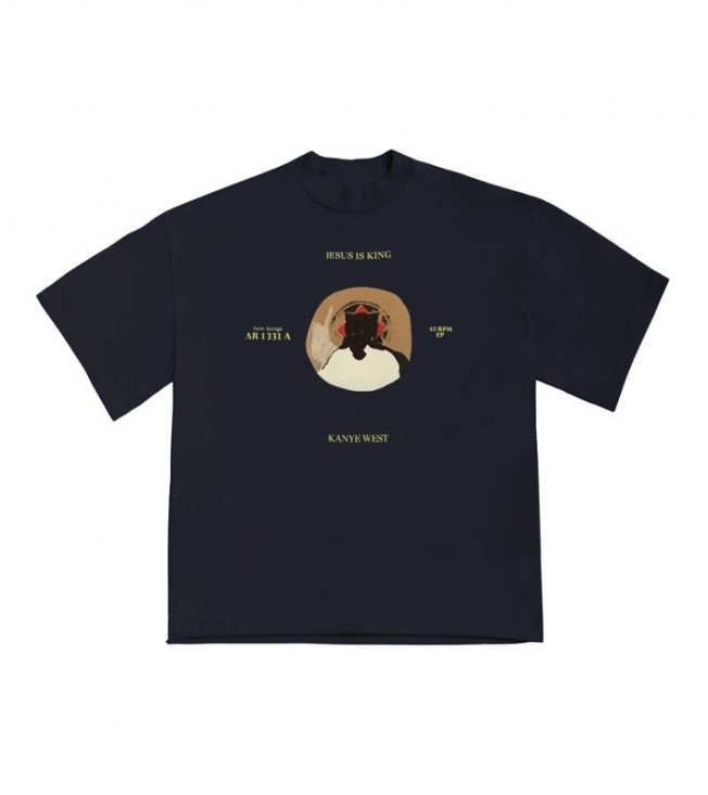 Футболка Kanye West Jesus Is King 45 Navy