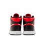 Jordan 1 Mid White Black Red