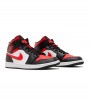 Jordan 1 Mid White Black Red