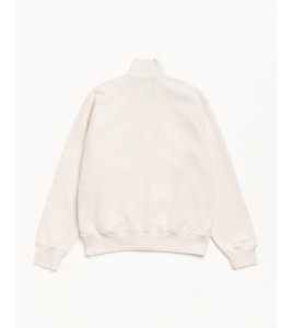 Свитшот Stussy Fleece Track Jacket Cream - Фото №2