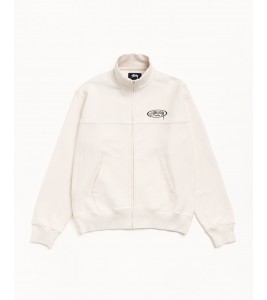 Свитшот Stussy Fleece Track Jacket Cream