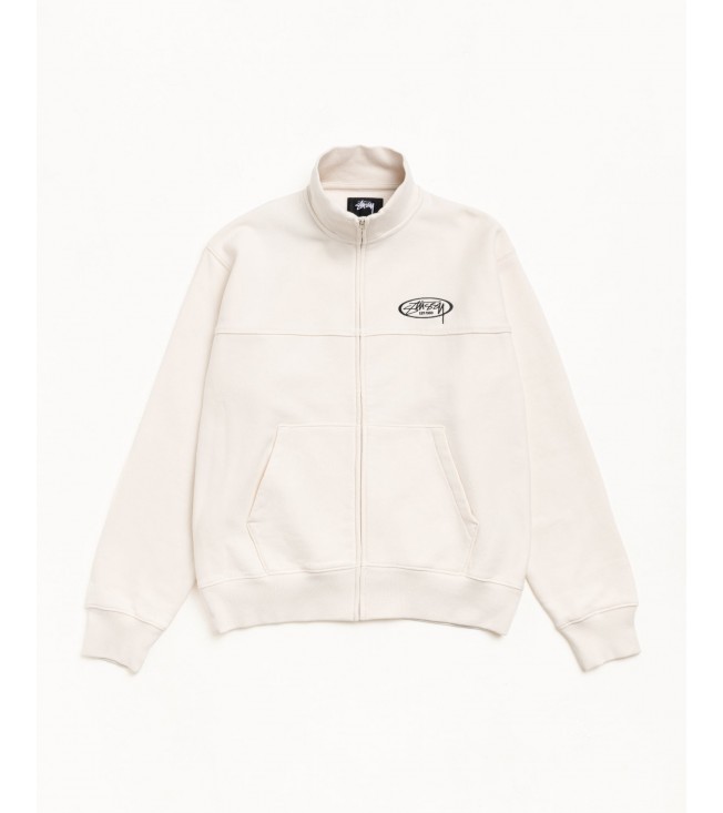 Свитшот Stussy Fleece Track Jacket Cream