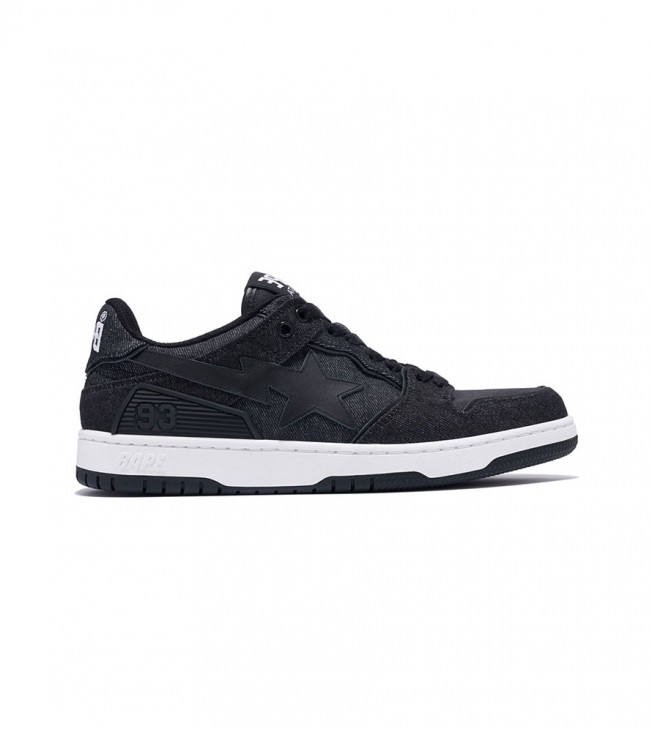 A Bathing Ape Sk8 Sta Black Denim