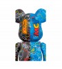 Bearbrick x BAPE Line Camo Shark 100% & 400% Set Blue/Black