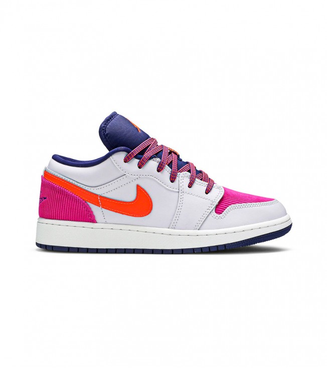 Кроссовки Air Jordan 1 Low Pink Corduroy GS