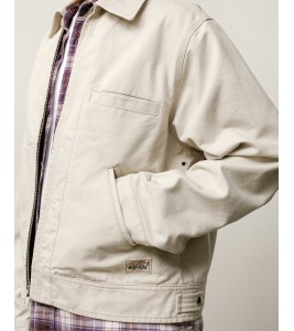 Куртка Stussy Work Jacket Collared Stone - Фото №2