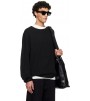 Свитер Fear Of God Essentials Black Holiday Waffle Crewneck 90s Sweater