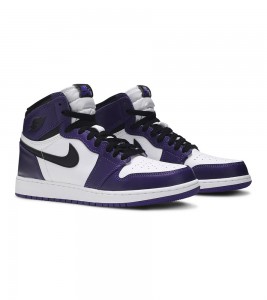 Кроссовки Air Jordan 1 Retro High Court Purple White GS - ???? ?20