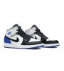 Кроссовки Air Jordan 1 Mid Se White Black Royal GS