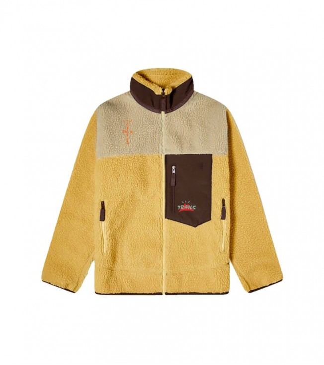 Кофта Travis Scott Cactus Trails Tri-Color Full-Zip Sherpa-gold