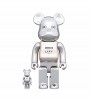 Bearbrick x atmos x LYFT 100% & 400% Set Chrome