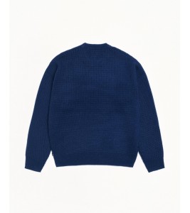 Свитер Stussy Waffle Cashmere Sweater Navy - Фото №2