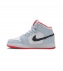 Кроссовки Air Jordan 1 Mid Half Blue Polka Dot Swoosh GS