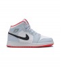 Кроссовки Air Jordan 1 Mid Half Blue Polka Dot Swoosh GS