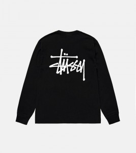 Футболка Stussy Basic Ls Tee Black