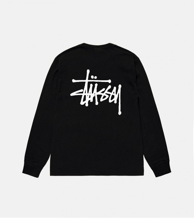 Stussy Basic Ls Tee Black