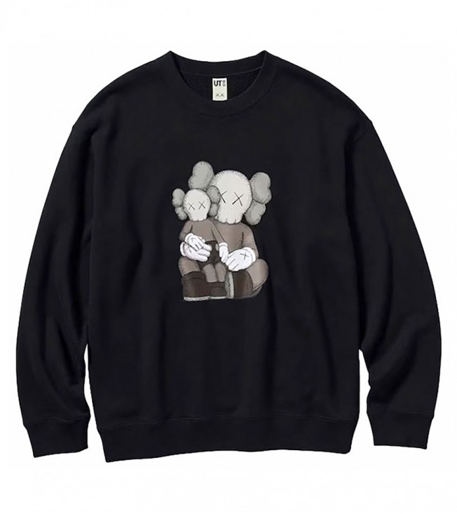 Лонгслив KAWS x Uniqlo Longsleeve Sweatshirt (US Sizing) Black