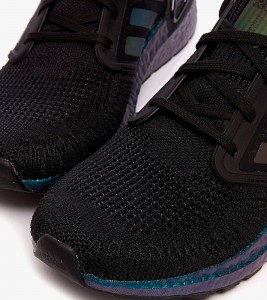 Кроссовки Adidas Ultra Boost Black Signal Cyan - Фото №2