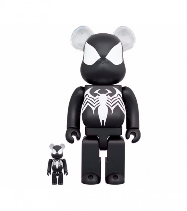 Bearbrick x Marvel Spider-Man Black Costume 100% & 400% Set