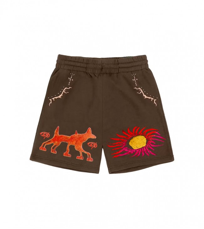 Шорты Travis Scott Sun Shorts Brown