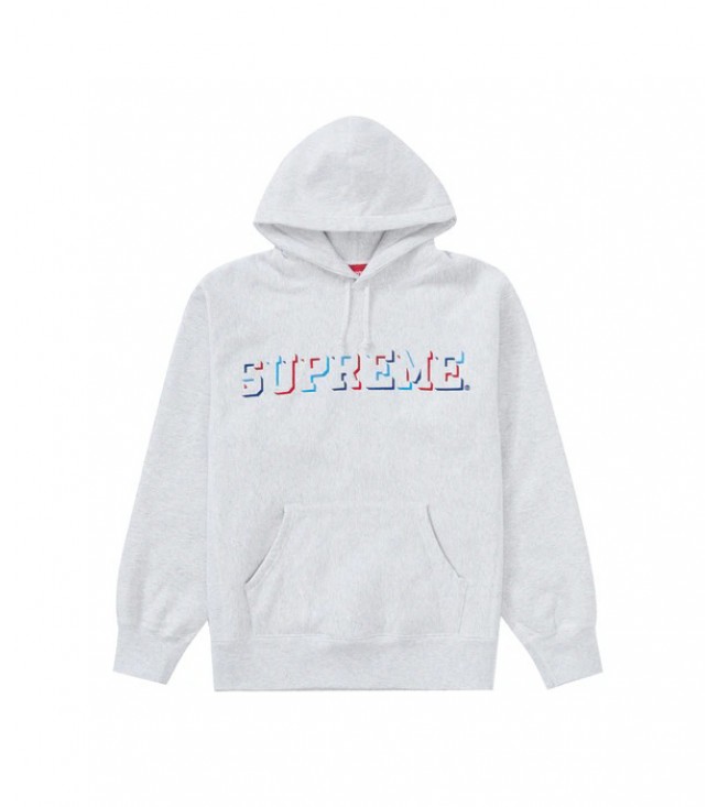 Худи Supreme Drop Shadow  Heather Multi