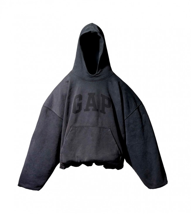 Yeezy Gap Engineered By Balenciaga Dove Hoodie Washed Black