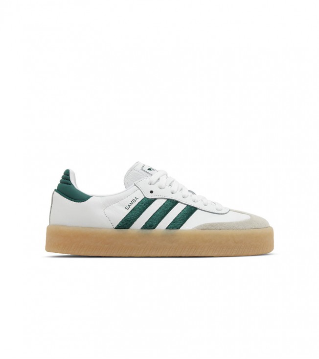 adidas Sambae White Collegiate Green Gum  WMNS