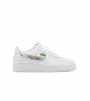 Nike Air Force 1 Low White Rainbow Lace Swoosh (GS)