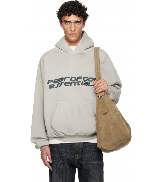 Худи Fear Of God Essentials Gray Holiday Heavy Fleece 90s Hoodie