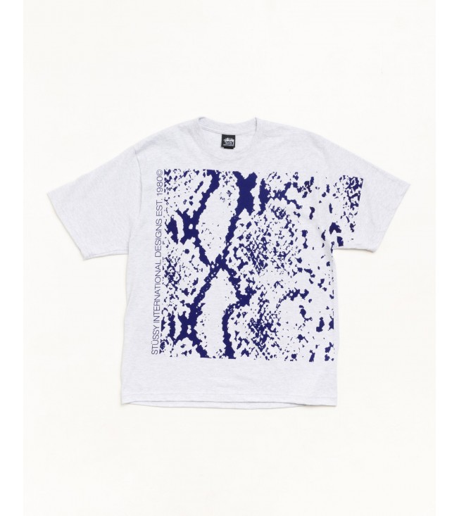 Футболка Stussy Snakeskin Tee Ash Heather