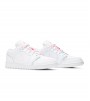 Кроссовки Air Jordan 1 Low White Green Pink GS