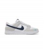 Nike Dunk Low White Grey Navy Aqua Mini Swoosh